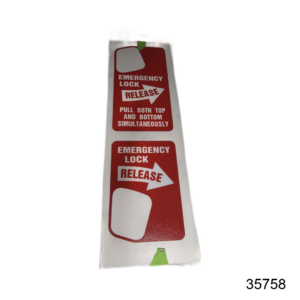 Label-Eberhard Emergency Lock Release