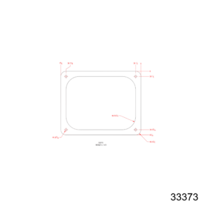 Spacer-Door Panel Access Plate, .188 AL