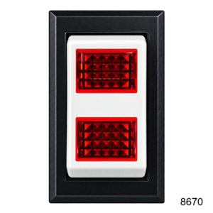 Switch-Rocker, SPDT, On-Off-On, Lit x2